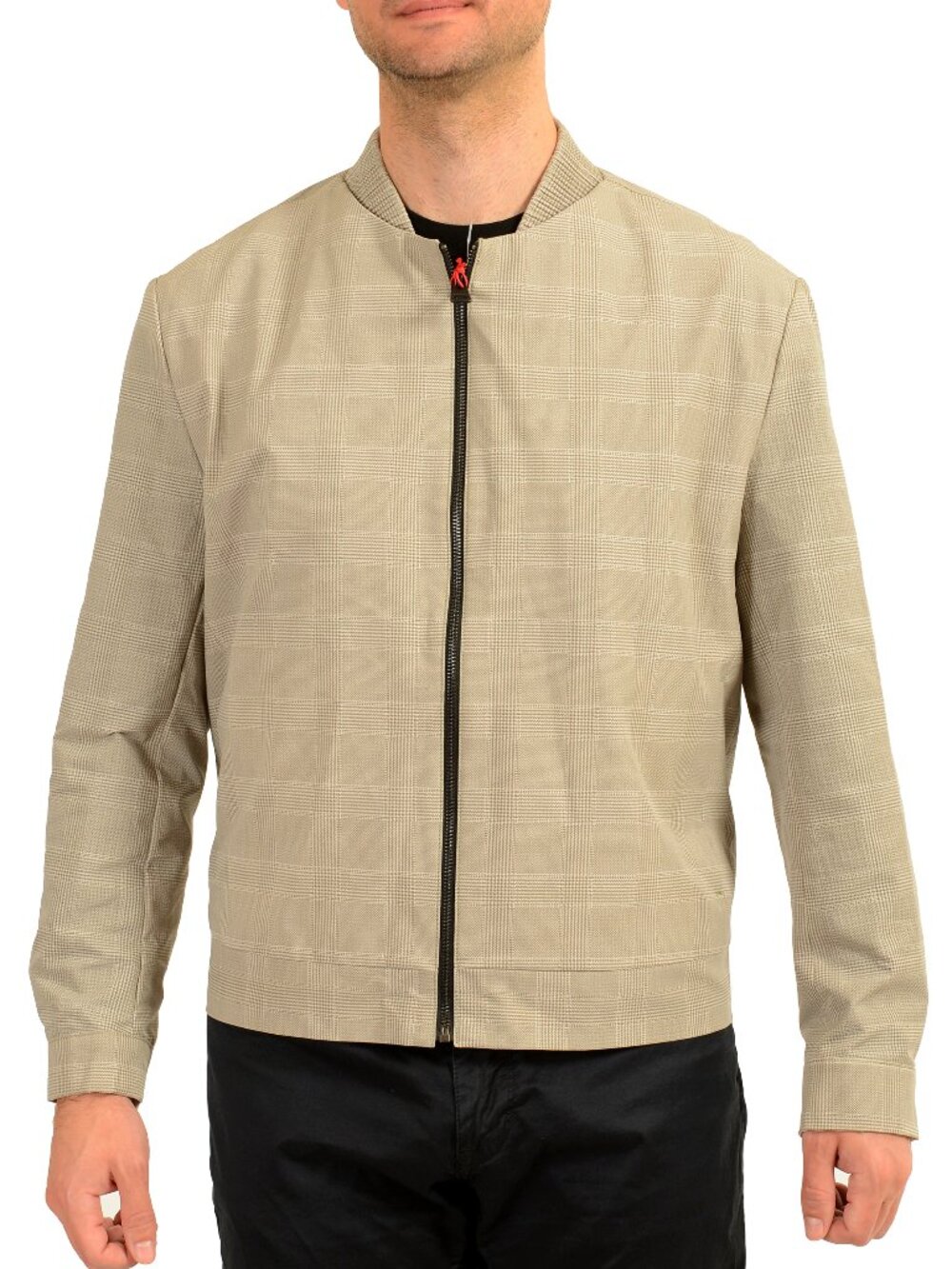 Hugo Boss Men's "Ukashi2521X" Modern Fit Plaid Bomber Jacket US 38R IT 48R
